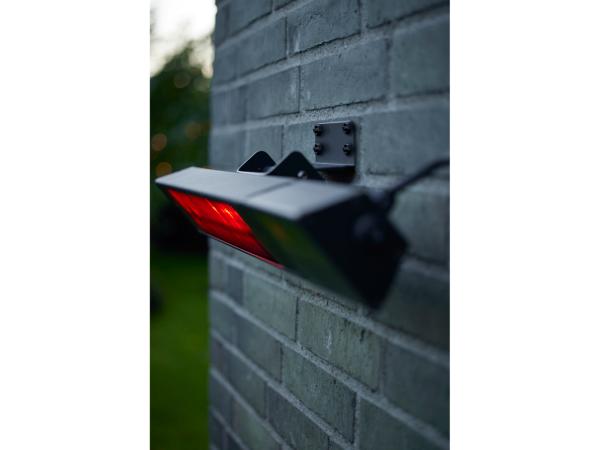 Produktbillede af Nordic Sense Terrassevarmer til væg 1500 watt Sort i premium kvalitet