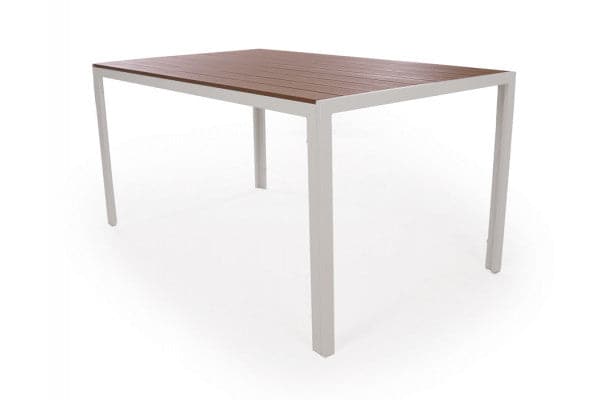 Nori Havebord - 90x150 cm - Sandy grey/teak ✔ Kæmpe udvalg i Gozomo.dk ✔ Billig fragt og hurtig levering 2 - 5 hverdage - Varenummer: HML-DK3551 / Ean: &