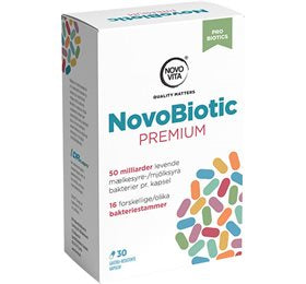Detaljeret produktbillede af NovoVita NovoBiotic Premium 30 kap på tilbud