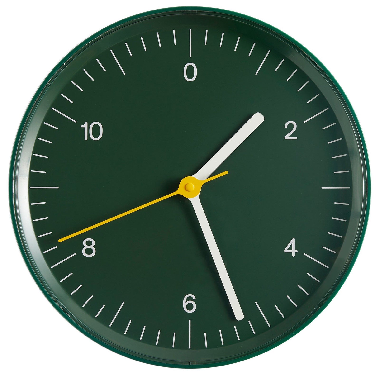 Hay Hay Wall Clock, grøn, Ø26,5 – vinkelbillede (Vægur)