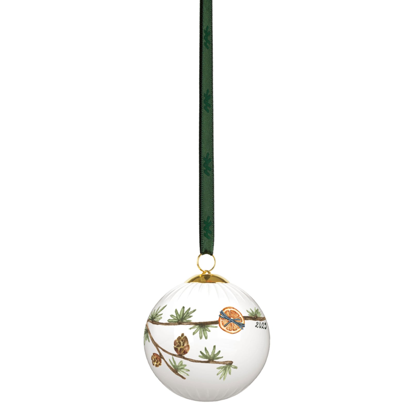 Kähler Kähler Hammershøi Christmas 2025 Kugle Ø6 cm, hvid – frontbillede (Julepynt)