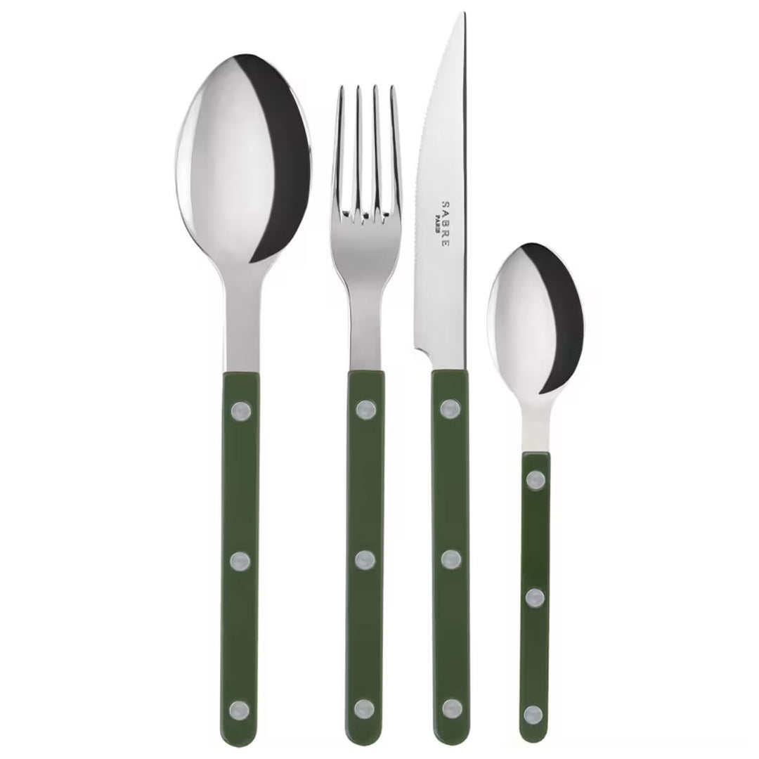 Sabre paris Sabre paris Bistrot Solid Bestik-sæt 16 dele, grøn – produktbillede (Bestikssæt)