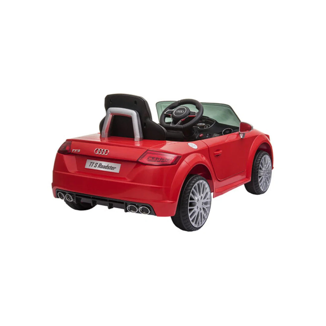 NORDIC PLAY Speed elbil Audi TTS Roadster 12V med EVA hjul rød