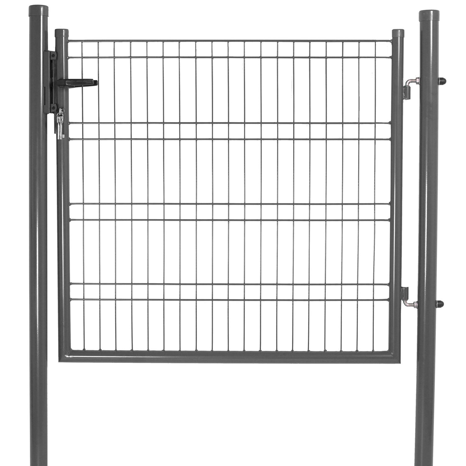 Produktbillede af Låge for panelhegn 103 x 118 cm grå på tilbud i høj kvalitet