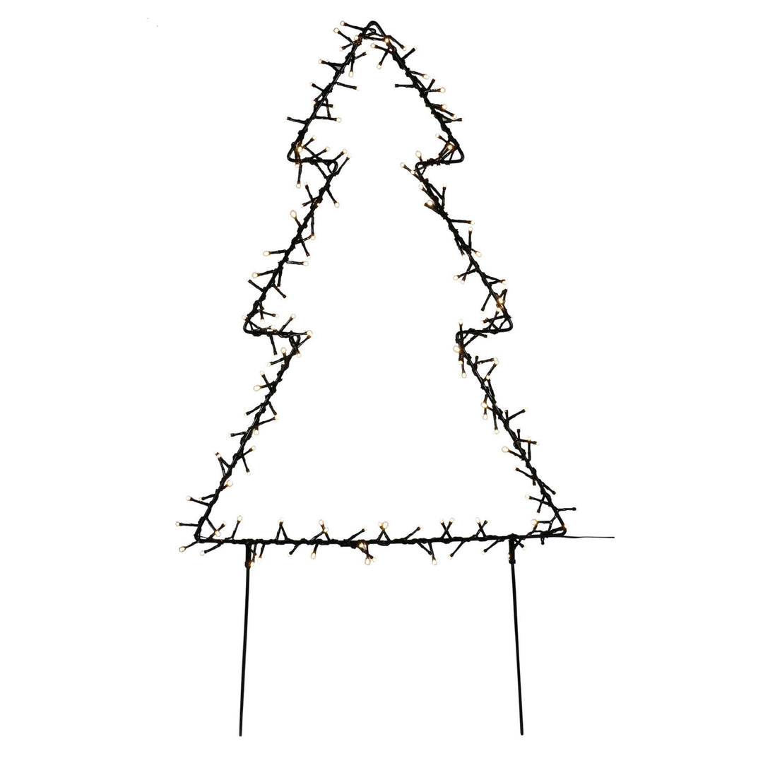Produktbillede af Metal juletræ 75 cm 175 LED lys på tilbud i høj kvalitet