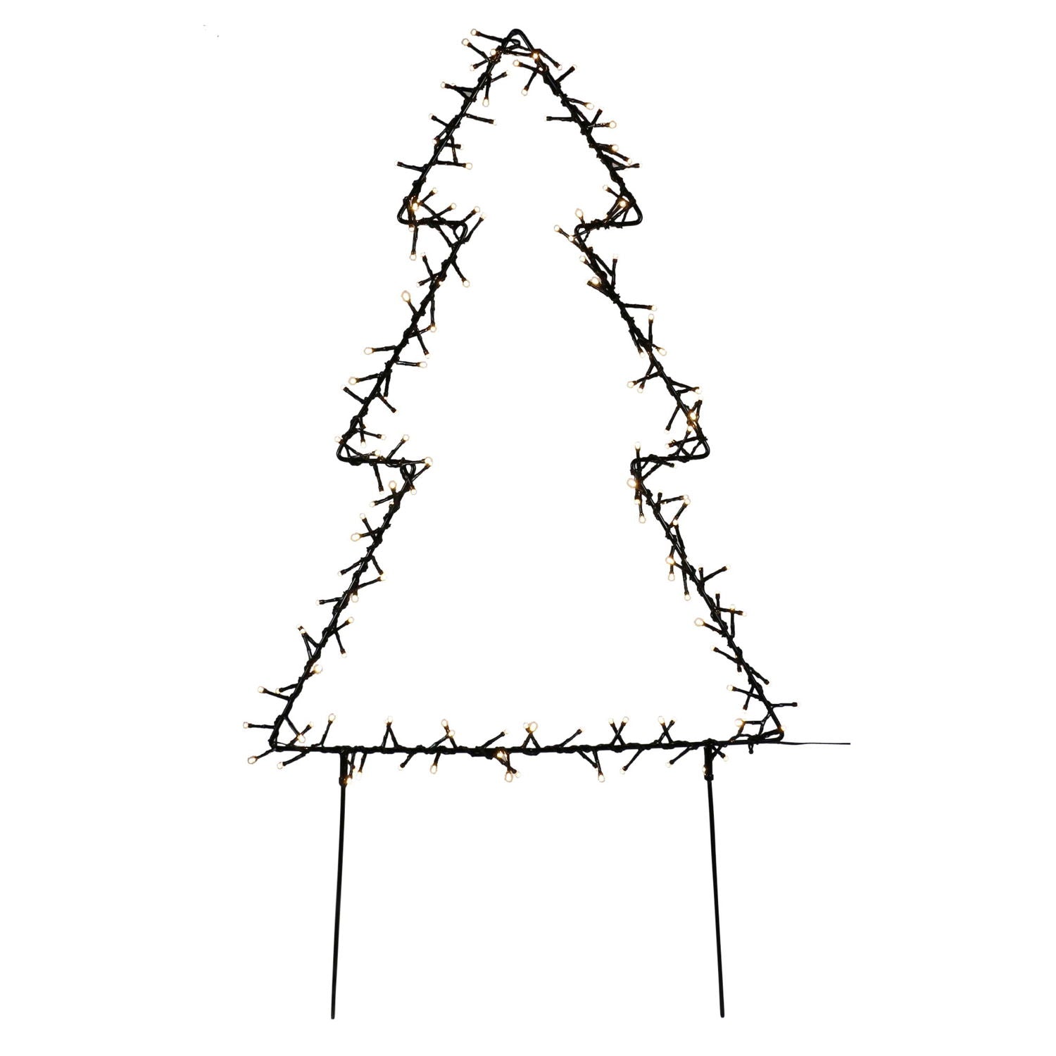 Produktbillede af Metal juletræ 75 cm 175 LED lys på tilbud i høj kvalitet