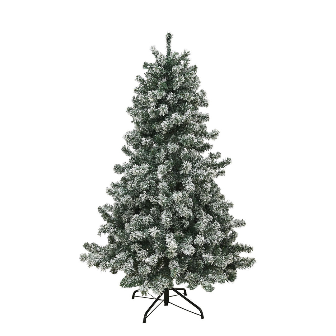Produktbillede af Kunstig juletræ med LED lys og sne FROST 180 x 118 cm på tilbud i høj kvalitet
