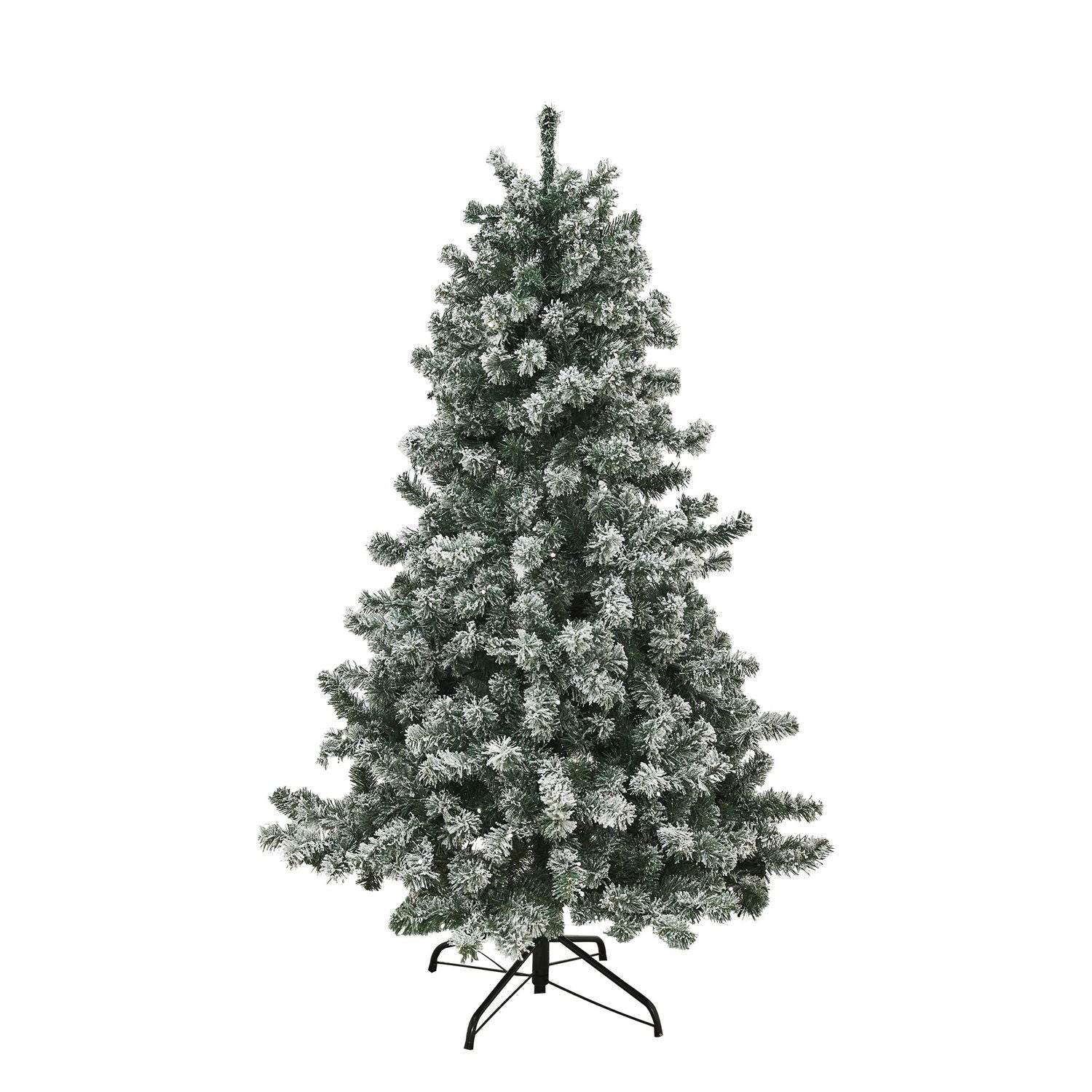 Produktbillede af Kunstig juletræ med LED lys og sne FROST 180 x 118 cm på tilbud i høj kvalitet