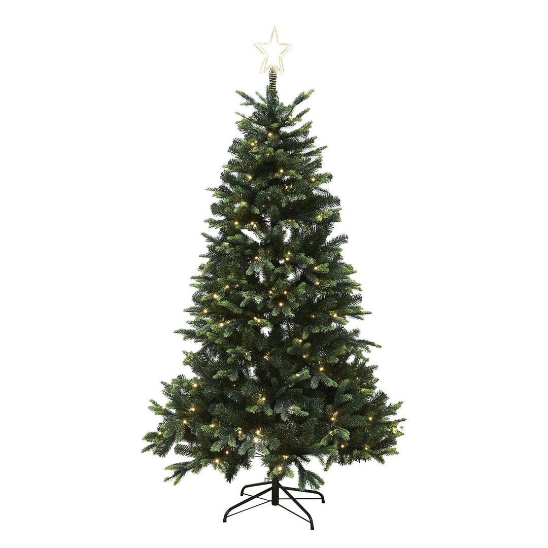 Produktbillede af Kunstigt juletræ med LED lys og stjerne LIFA 150x106 cm på tilbud i høj kvalitet