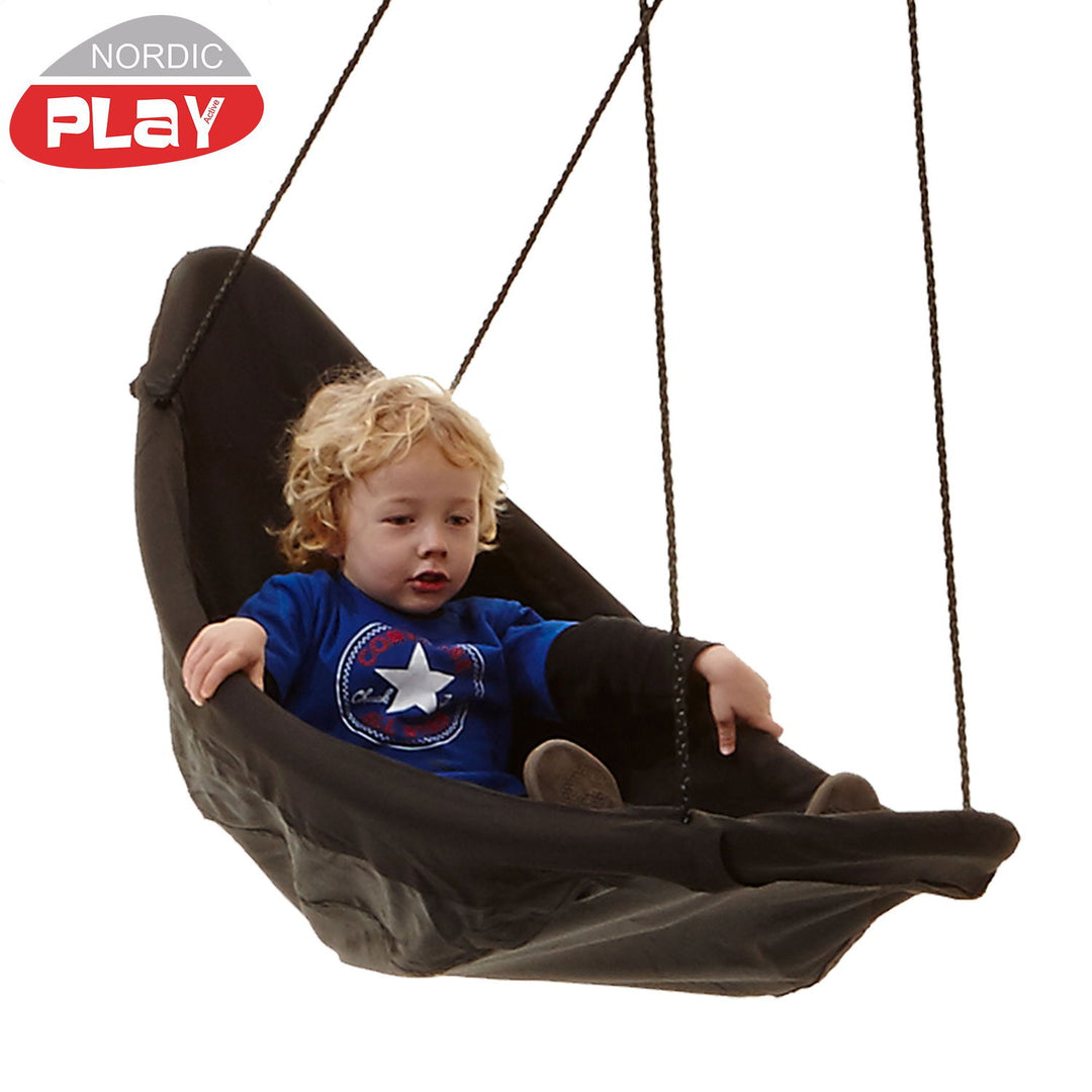 Produktbillede af Kanogynge NORDIC PLAY sort 153x54 cm på tilbud i høj kvalitet