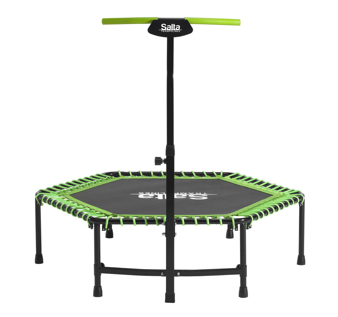 Produktbillede af Salta Trampolin Fitness med håndtag grøn på tilbud i høj kvalitet