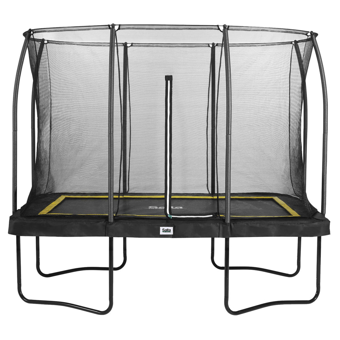 Produktbillede af Salta Trampolin Comfort Edition rektangulær 305x214 cm sort inkl. sikkerhedsnet på tilbud i høj kvalitet