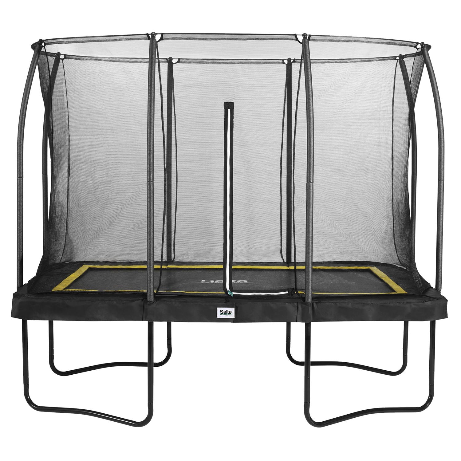 Produktbillede af Salta Trampolin Comfort Edition rektangulær 305x214 cm sort inkl. sikkerhedsnet på tilbud i høj kvalitet