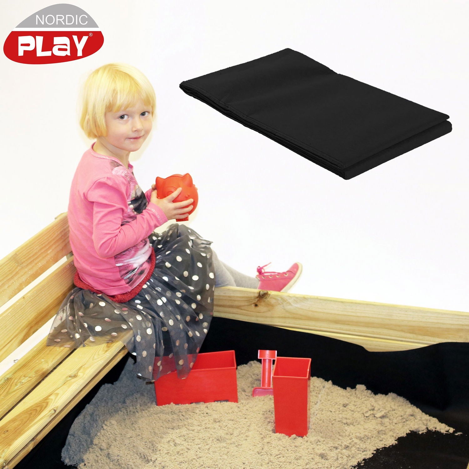Produktbillede af Nordic Play sandkassedug 170x170 cm på tilbud i høj kvalitet