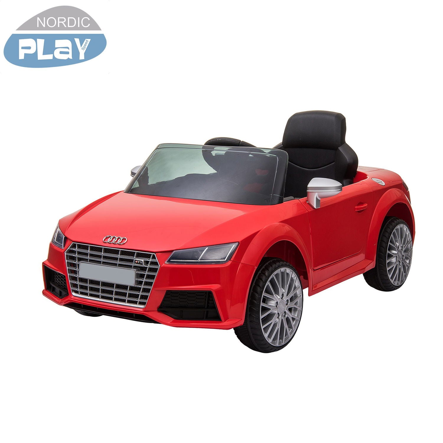 Produktbillede af NORDIC PLAY Speed elbil Audi TTS Roadster 12V med EVA hjul rød på tilbud i høj kvalitet