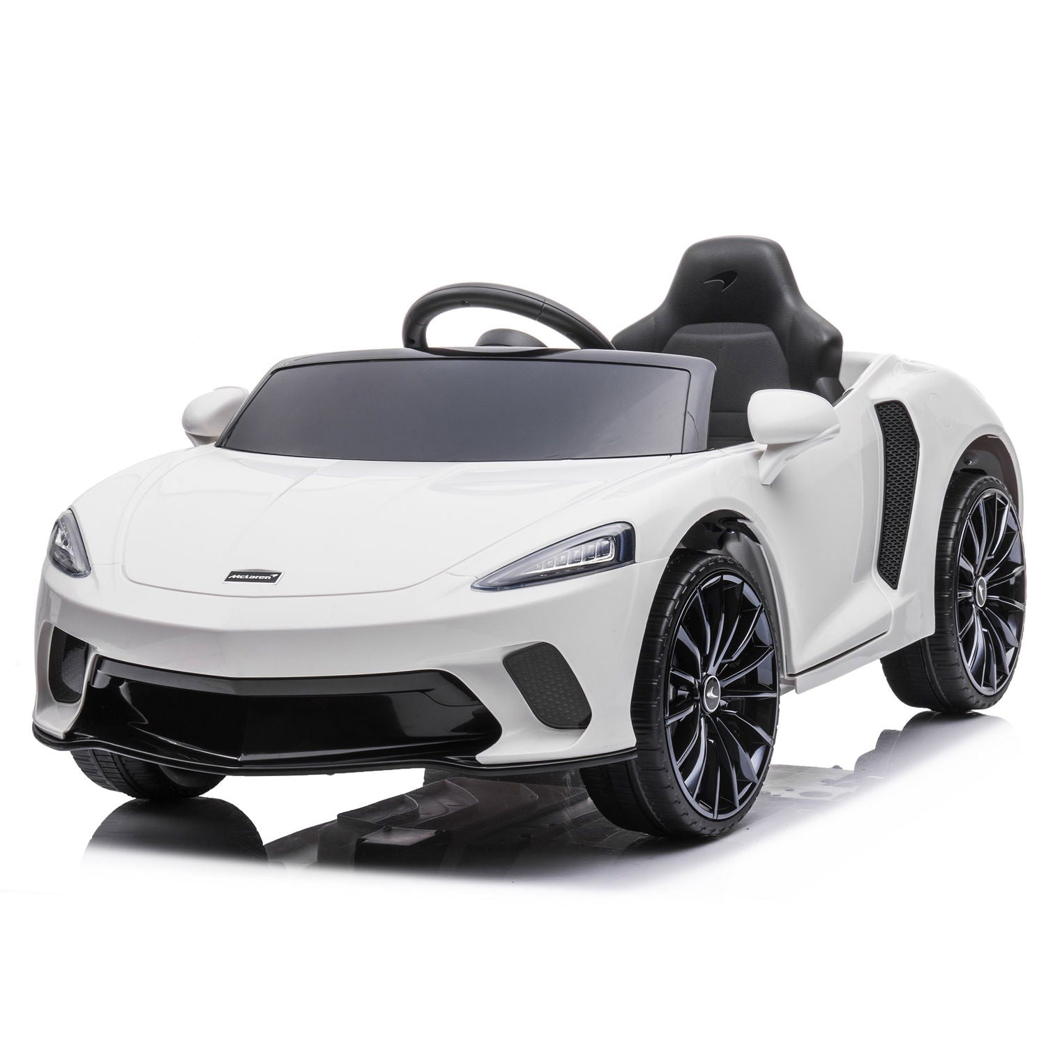 Produktbillede af NORDIC PLAY Speed elbil McLaren GT 12V4,5 AH EVA hjul hvid på tilbud i høj kvalitet