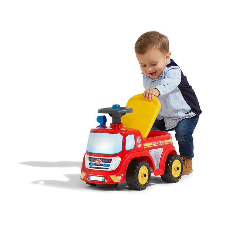Ride-on brandbil inkl. opbevaringsrum