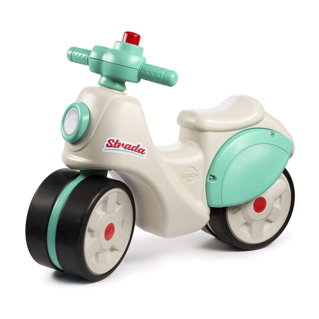Produktbillede af FALK Strada første års scooter cremefarvet og grøn på tilbud i høj kvalitet