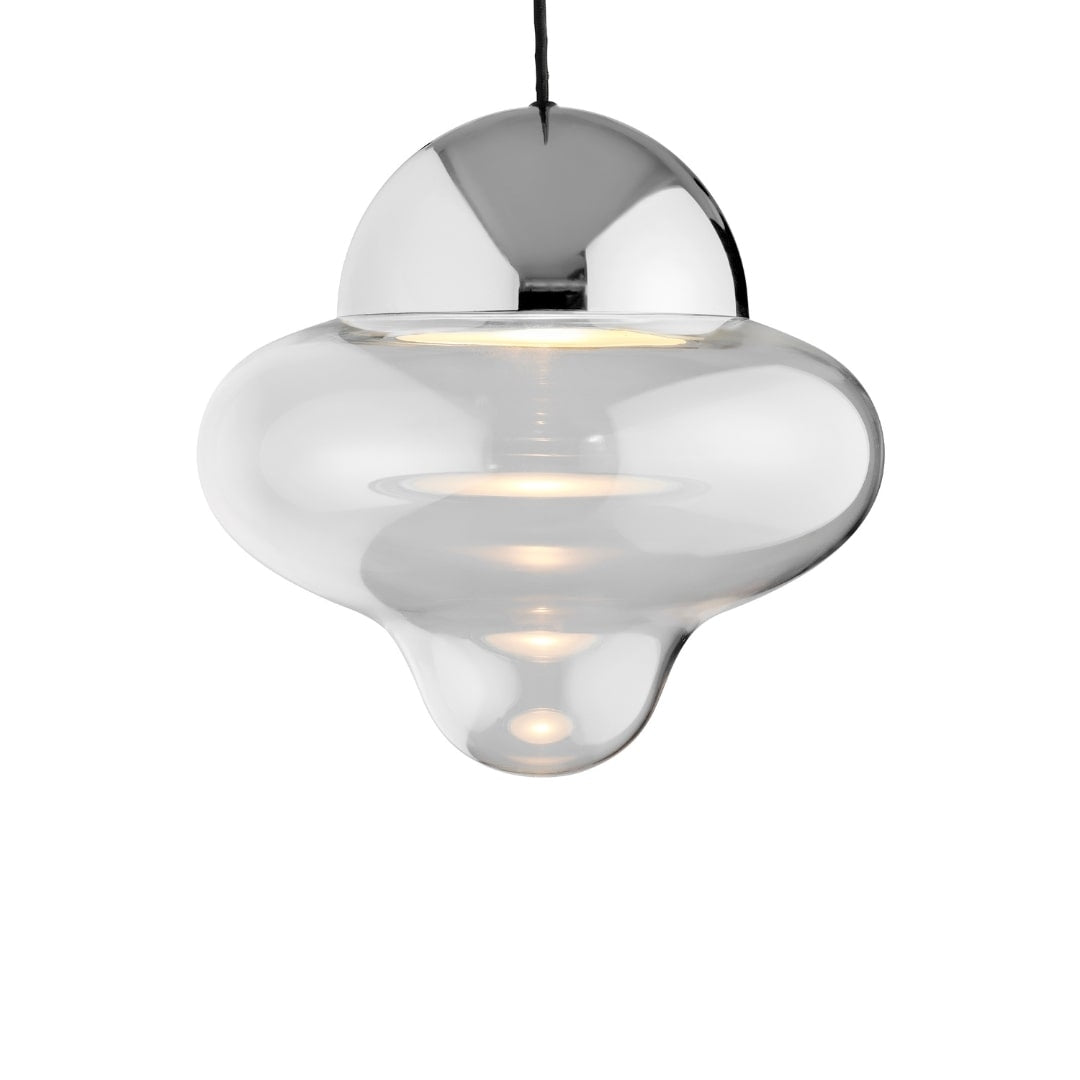Nutty Pendel XL Clear Glass / Chrome Dome Design By Us