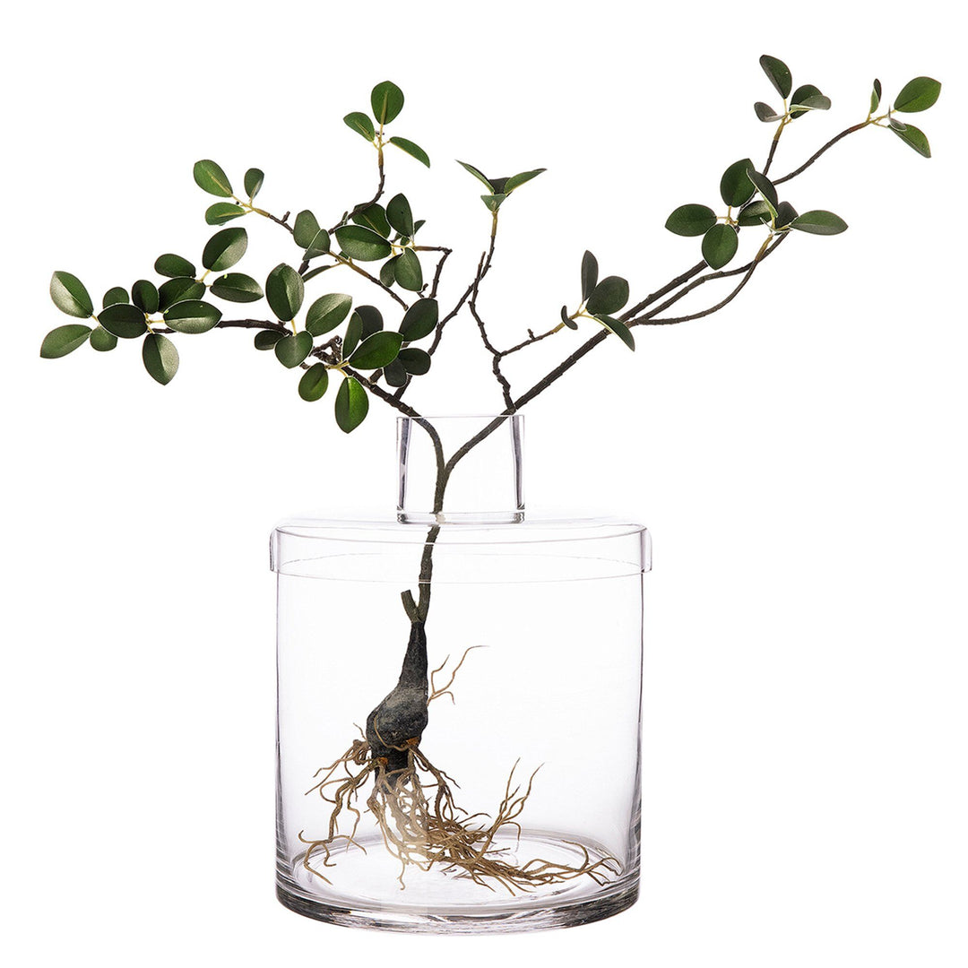 Ernst Ernst Glasvase med låg, 21 cm – detaljebillede (Vase)