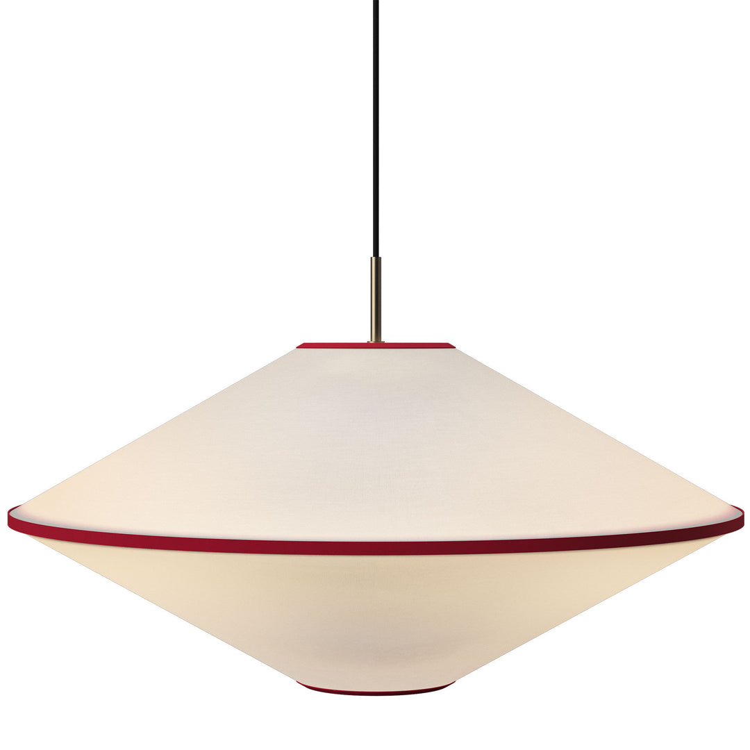 Edgeform Edgeform Tafta Pendel Ø65 cm, rød/offwhite – close-up (Lampe)