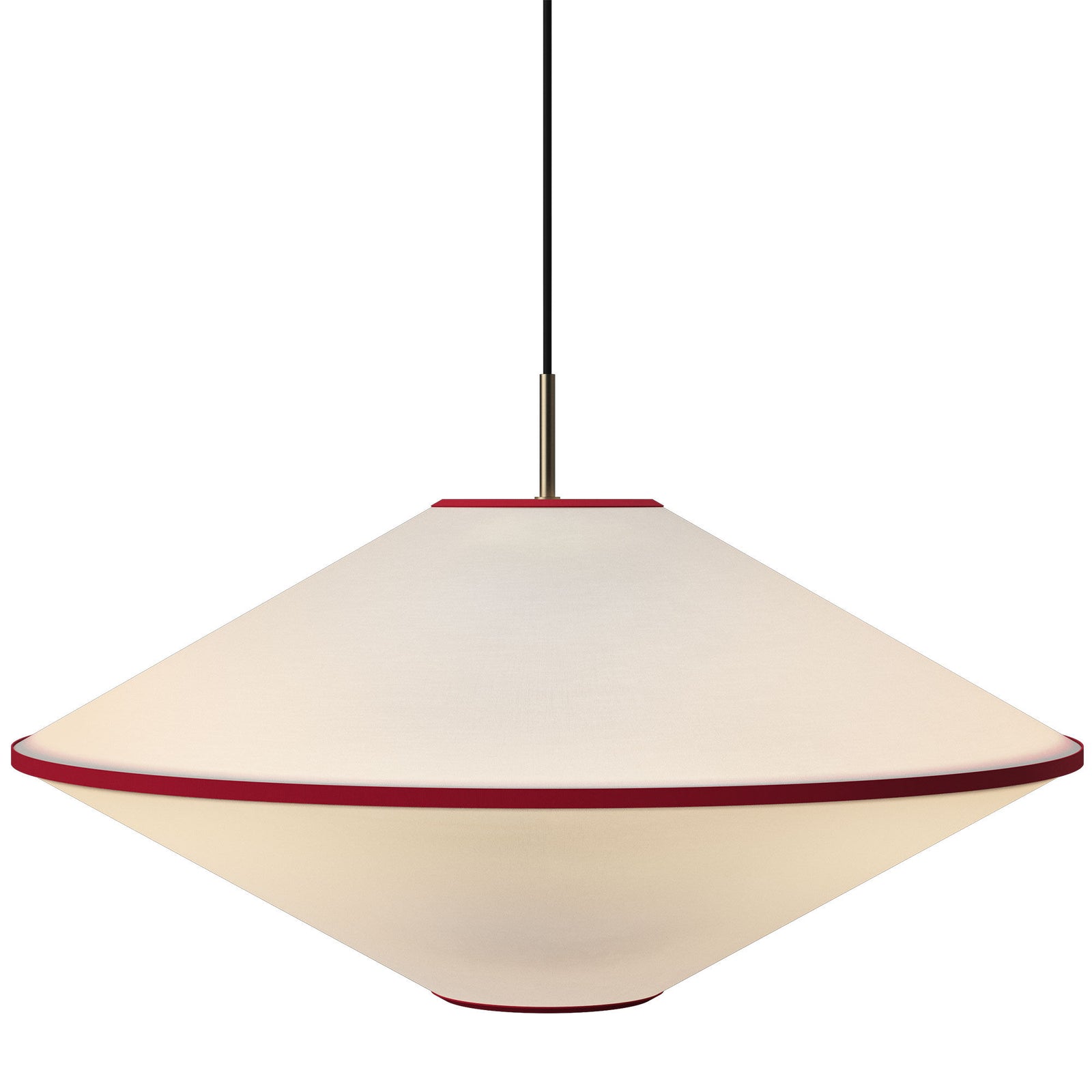 Edgeform Edgeform Tafta Pendel Ø65 cm, rød/offwhite – close-up (Lampe)