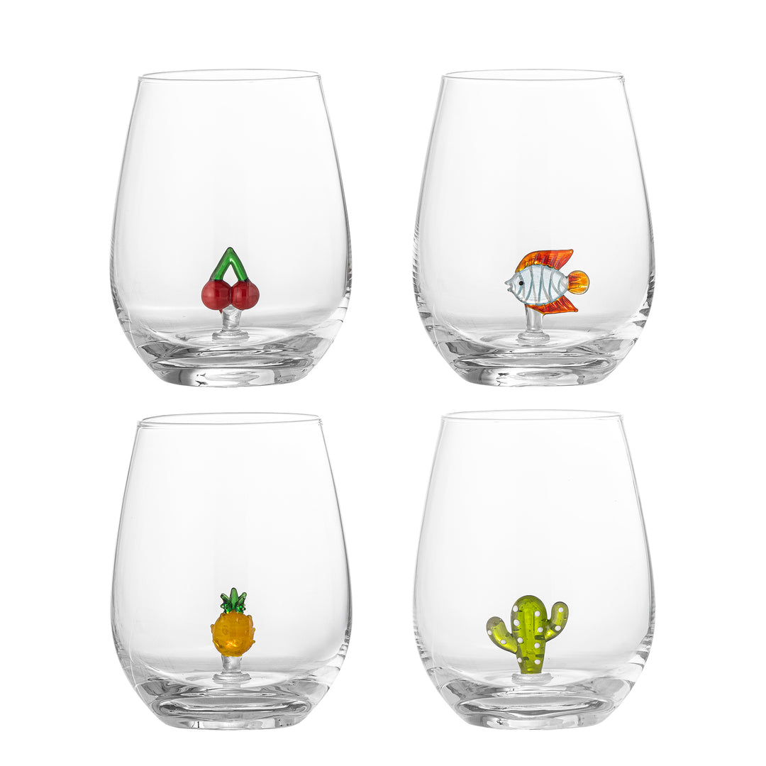 BLOOMINGVILLE Misa drikkeglas klar glas sæt af 4