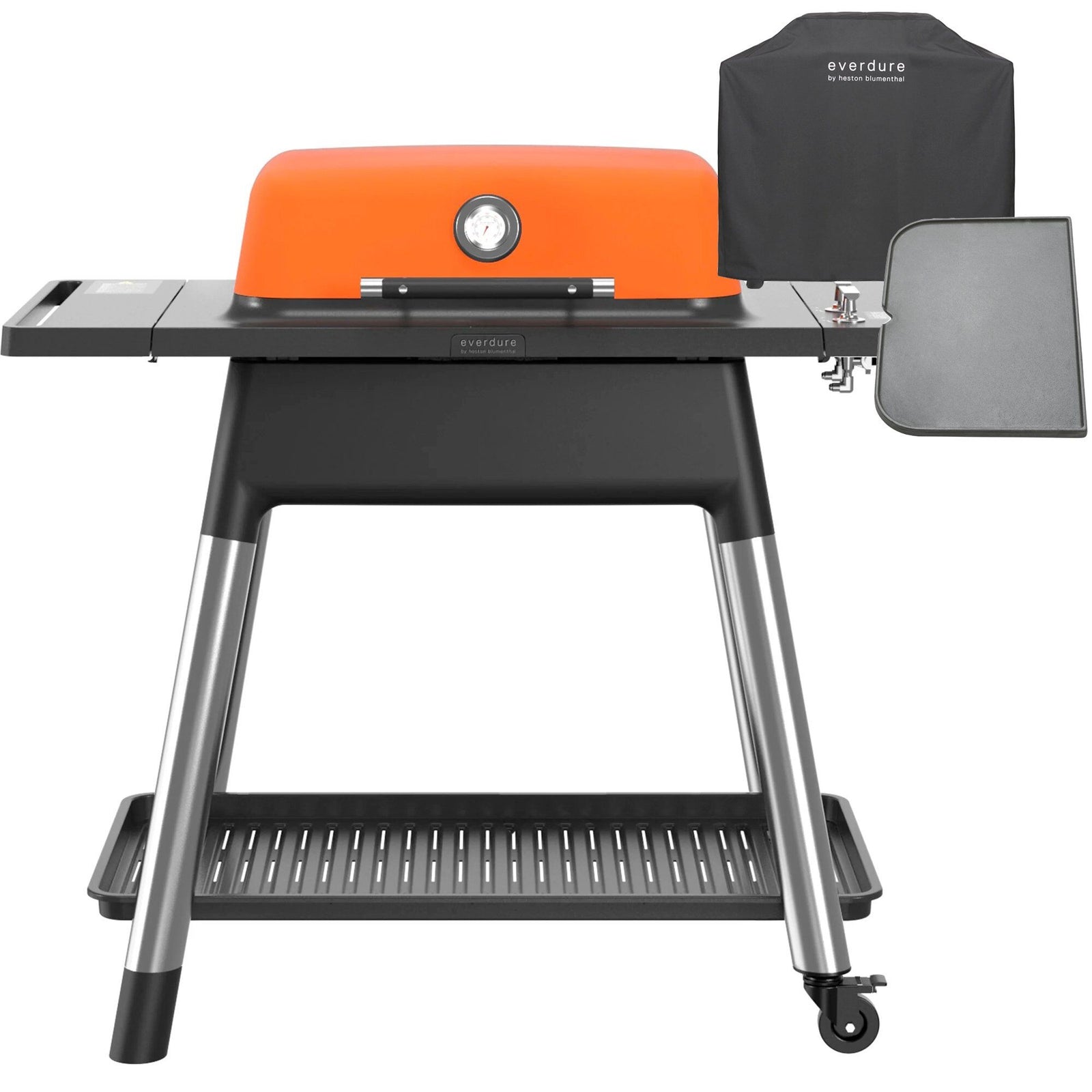 Everdure Everdure Force gasgrill + grillbetræk & grillplade mat orange ❤ vinkelbillede (Gasgrill)