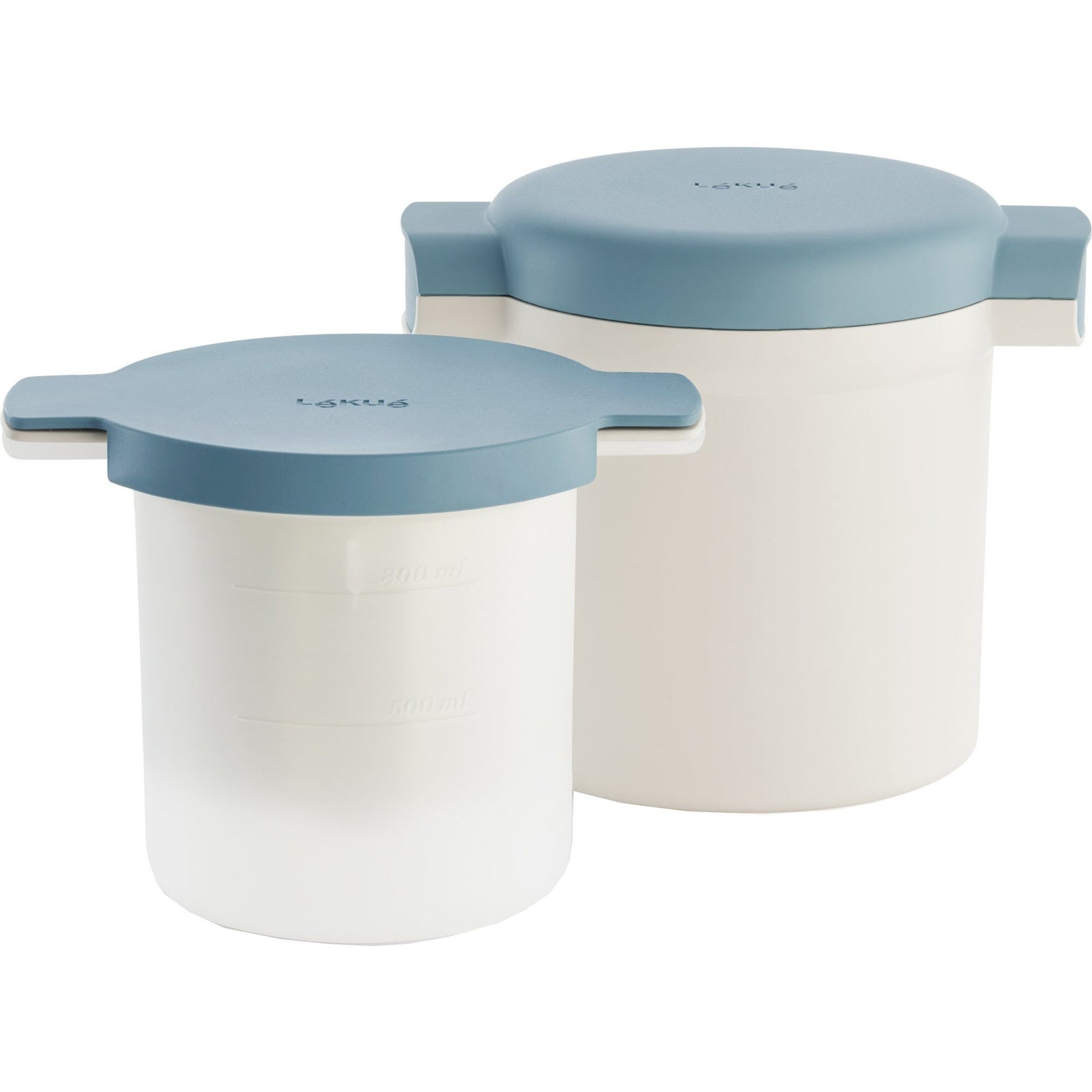 Lékué Lékué Kefir & Yoghurt Maker, hvid/blå – produktfoto (Yoghurtmaskine)