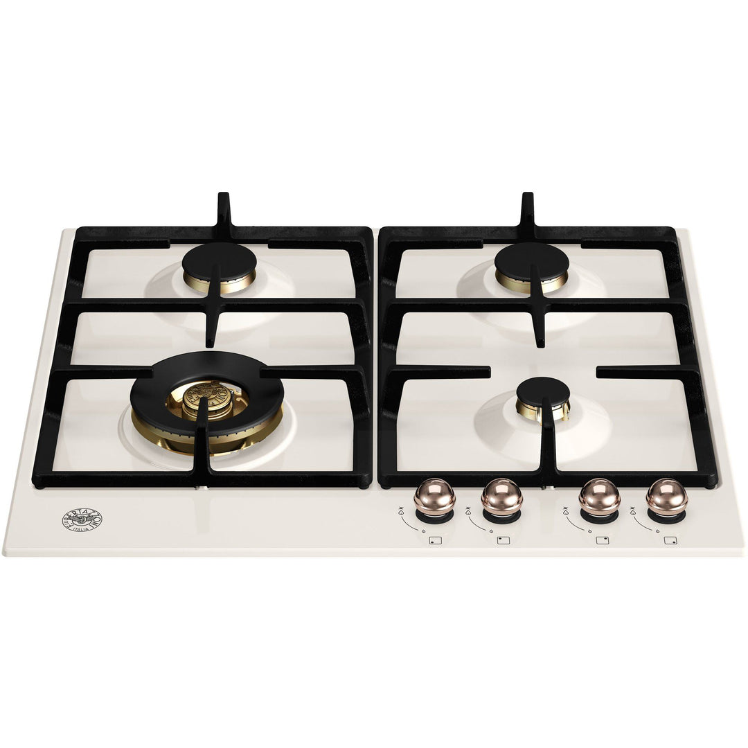 Bertazzoni Bertazzoni P604LHERAC Heritage gaskomfur elfenbenshvid/kobber – billede i brug (Komfurer)
