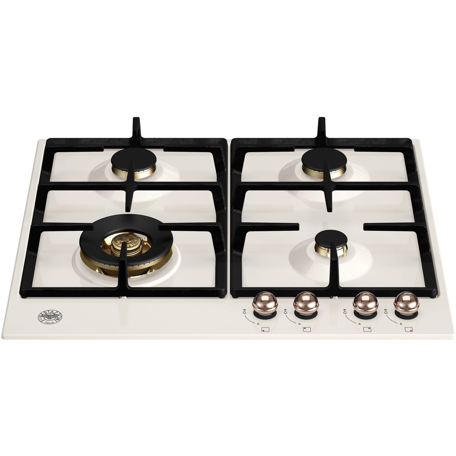 Bertazzoni Bertazzoni P604LHERAC Heritage gaskomfur elfenbenshvid/kobber – billede i brug (Komfurer)