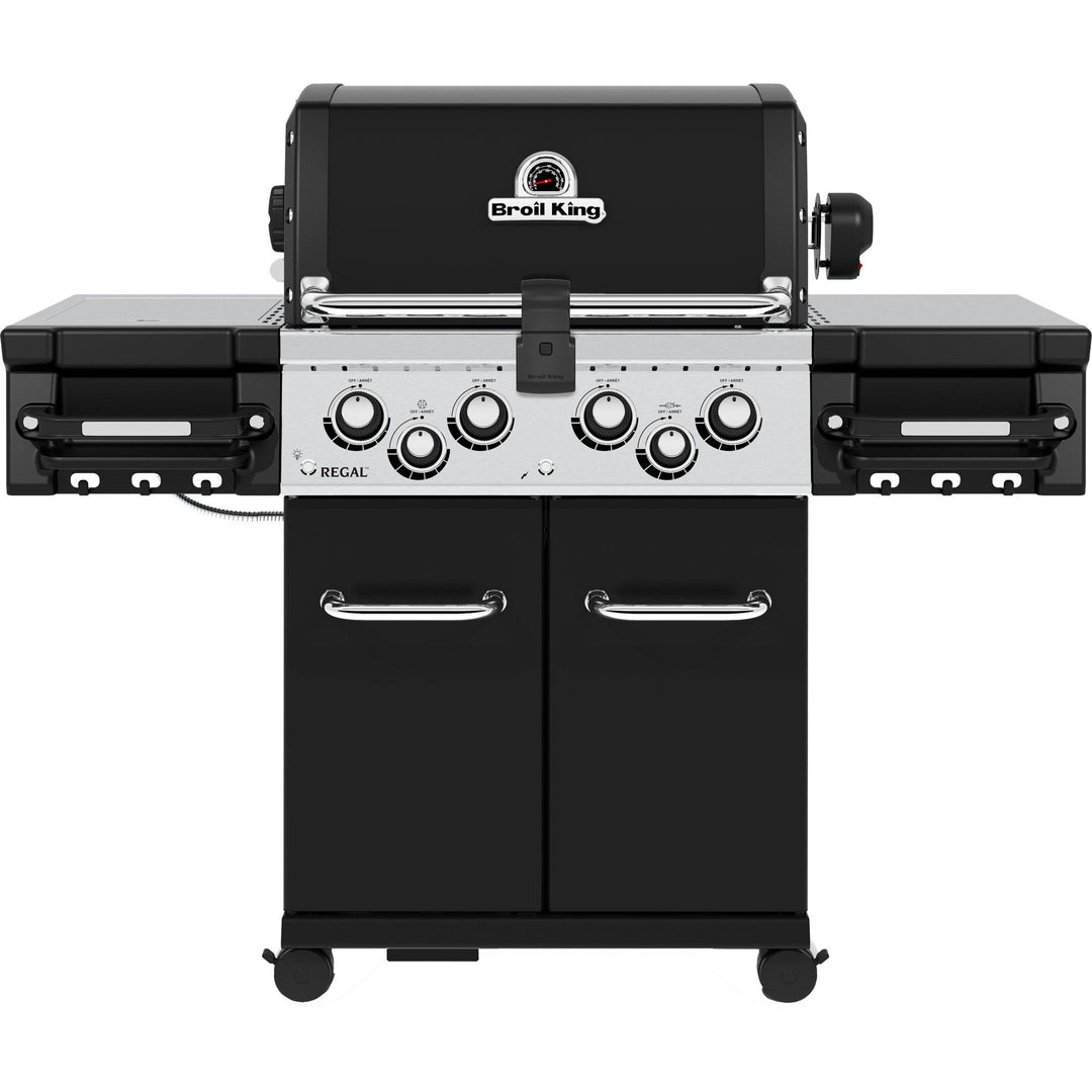 Broil king Broil king Regal 490 gasgrill, sort ❤ billede i brug i kategorien Gasgrill