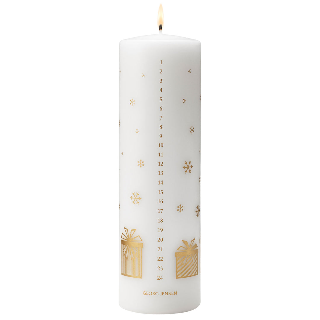 Georg jensen Georg Jensen CC 2025 kalenderlys, guld ❤ produktbillede (Julepynt)