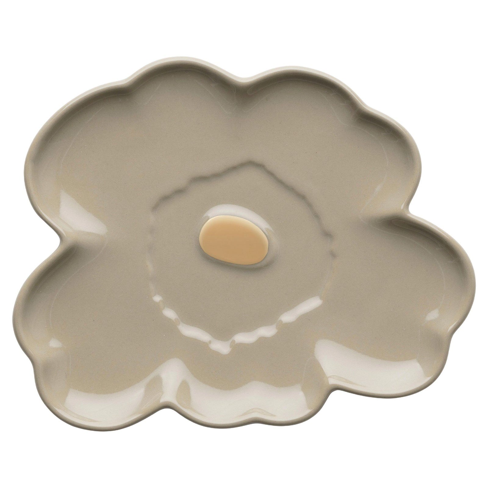 Marimekko Marimekko Unikko Shape tallerken Ø13, terra, 2 stk. – vinkelbillede (Plade)