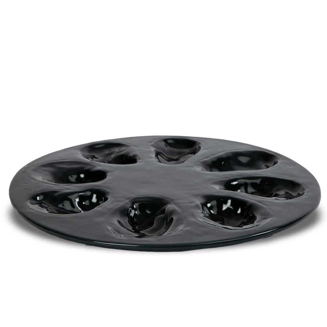 Byon Byon Oyster serveringstallerken 27 cm, grå – frontbillede (Serveringsfad)