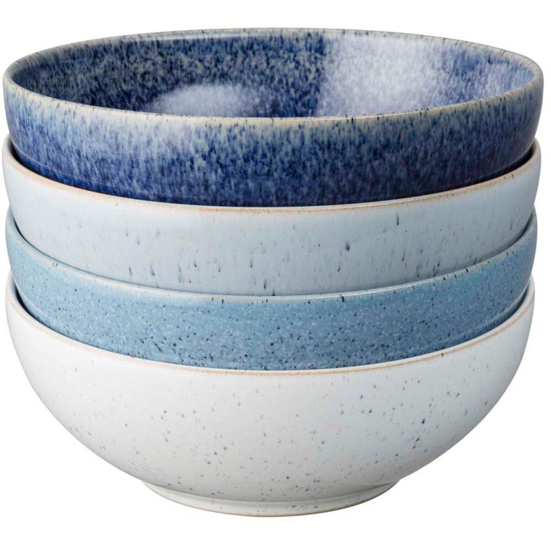 Denby Denby Studio Blue dybe skåle, sæt, 4 stk, 17 cm. ❤ produktfoto i kategorien Skålssæt