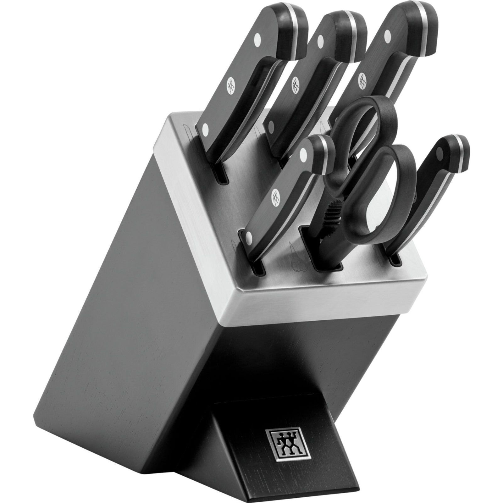 Zwilling Zwilling Gourmet selvslibende knivbloksæt, 7 dele ❤ vinkelbillede (Knivblok)