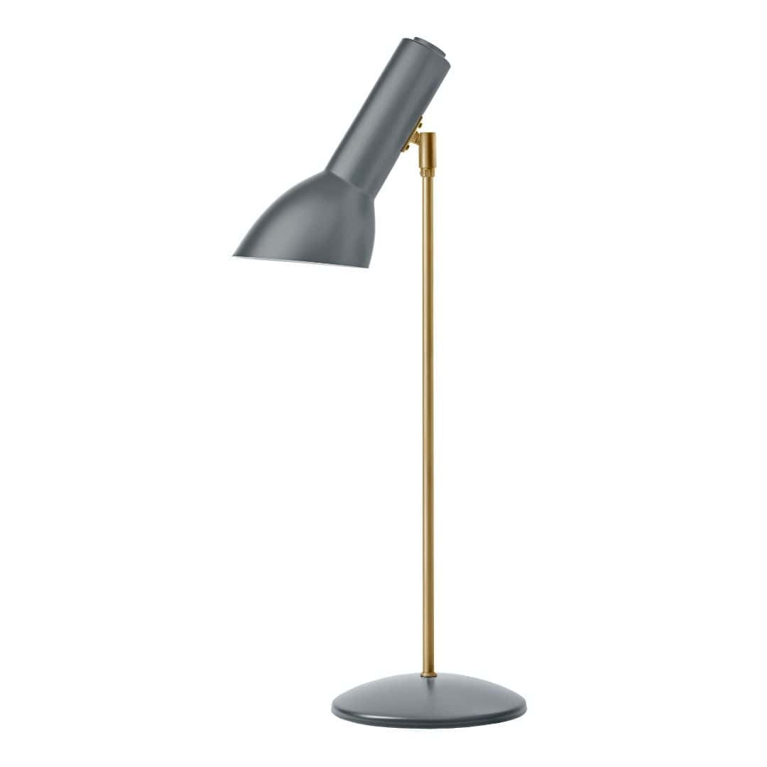 Produktbillede af Oblique Messing Bordlampe Flintgrå CPH Lighting i premium kvalitet