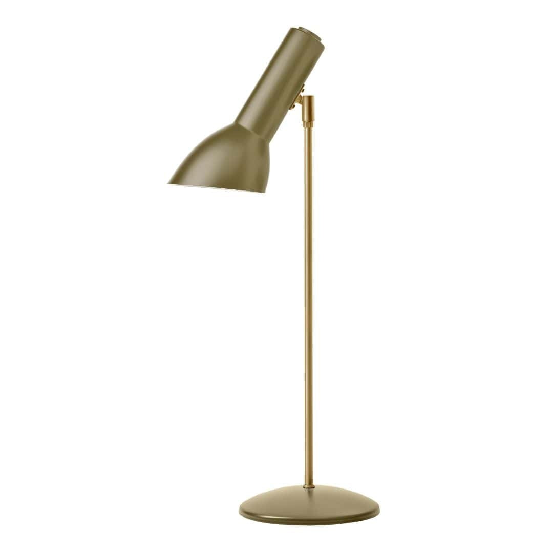 Produktbillede af Oblique Messing Bordlampe Olivengrøn CPH Lighting i premium kvalitet