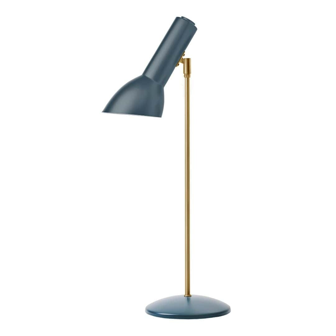 Produktbillede af Oblique Messing Bordlampe Petroleumsblå CPH Lighting i premium kvalitet