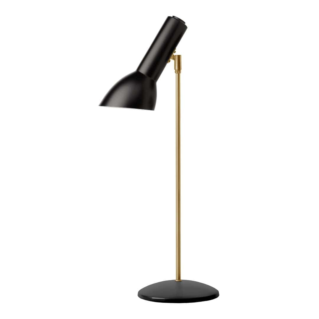 Produktbillede af Oblique Messing Bordlampe Sort CPH Lighting i premium kvalitet