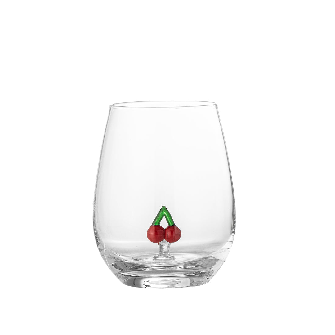 BLOOMINGVILLE Misa drikkeglas m. kirsebær klar glas