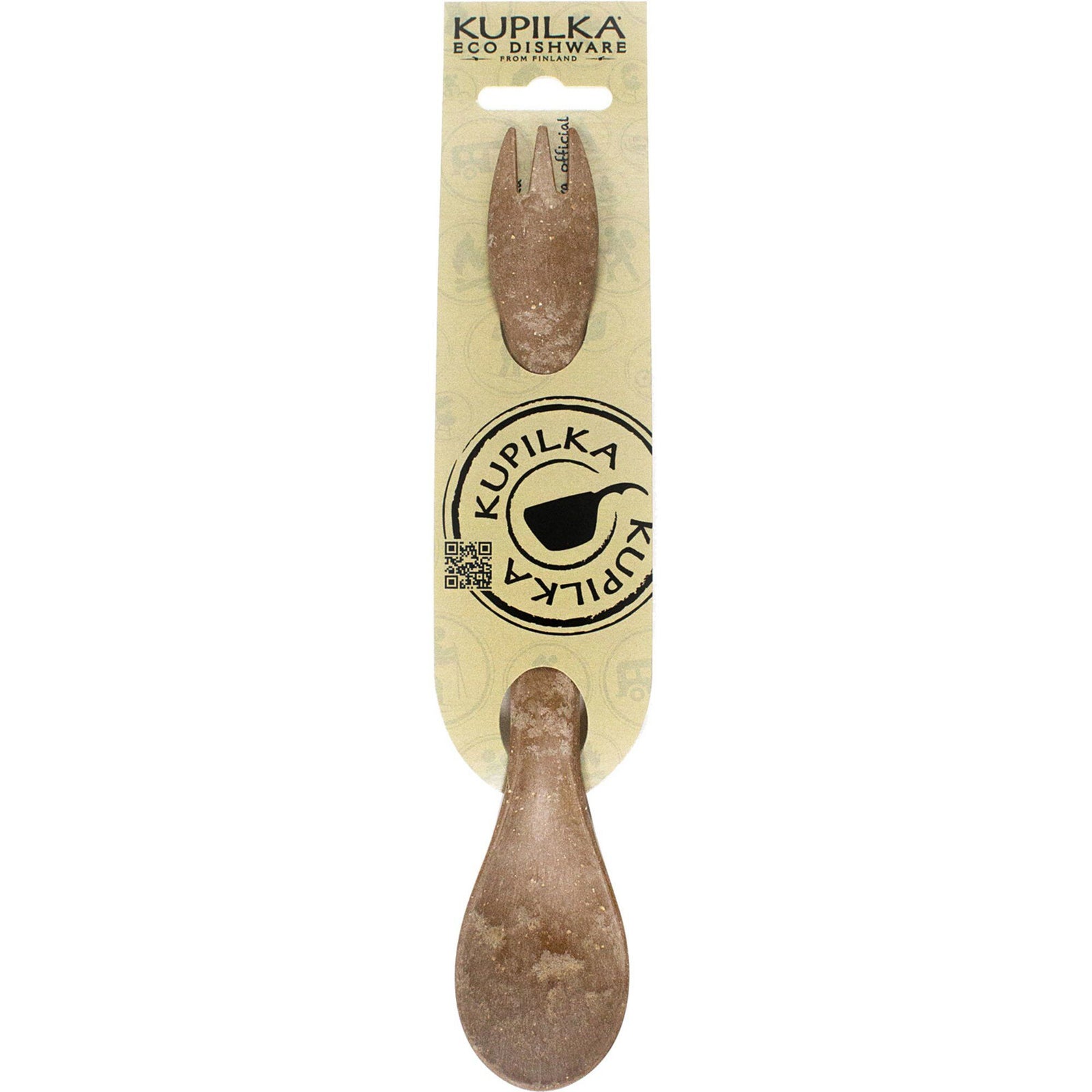 Kupilka Kupilka 225 spork, brun – vinkelbillede (Spork)