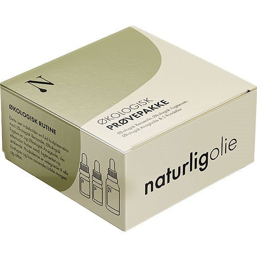 Produktbillede af Naturlig Olie økologisk prøvepakke på tilbud i brug