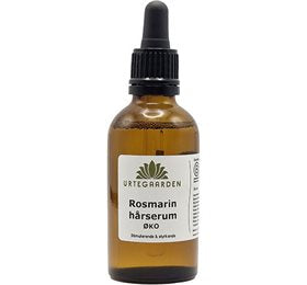 Detaljeret produktbillede af Urtegaarden Økologisk Rosmarinhårserum 50ml. på tilbud
