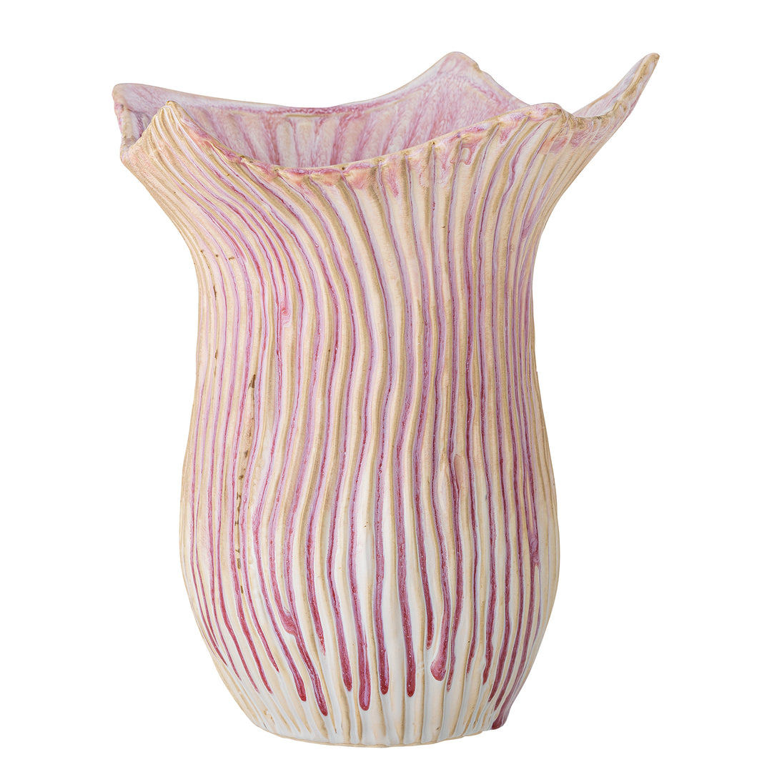 CREATIVE COLLECTION Floral vase rosa stentøj H:29