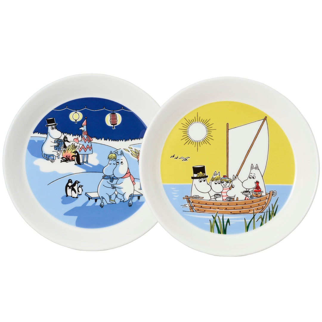 Arabia Arabia Mumin Bål & Sejlads tallerken Ø19 cm ❤ detaljebillede (Moomin)