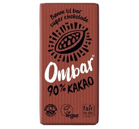 Detaljeret produktbillede af Ombar 90% KAKAO Ø 35 g på tilbud