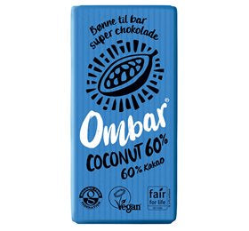 Detaljeret produktbillede af Ombar Kokosnød 60 % Ø på tilbud