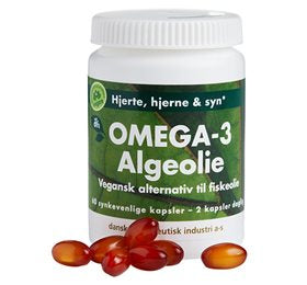 Detaljeret produktbillede af DFI Omega-3 Algeolie 60 tab. på tilbud